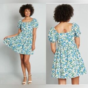 PRINCESS HIGHWAY ORGANIC COTTON ROMANTIC FLORAL DRESS Sz. 20, SQUARE NECKLINE